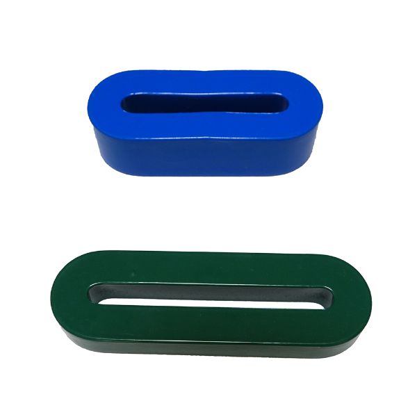 Square and oval coated core for common mode choke